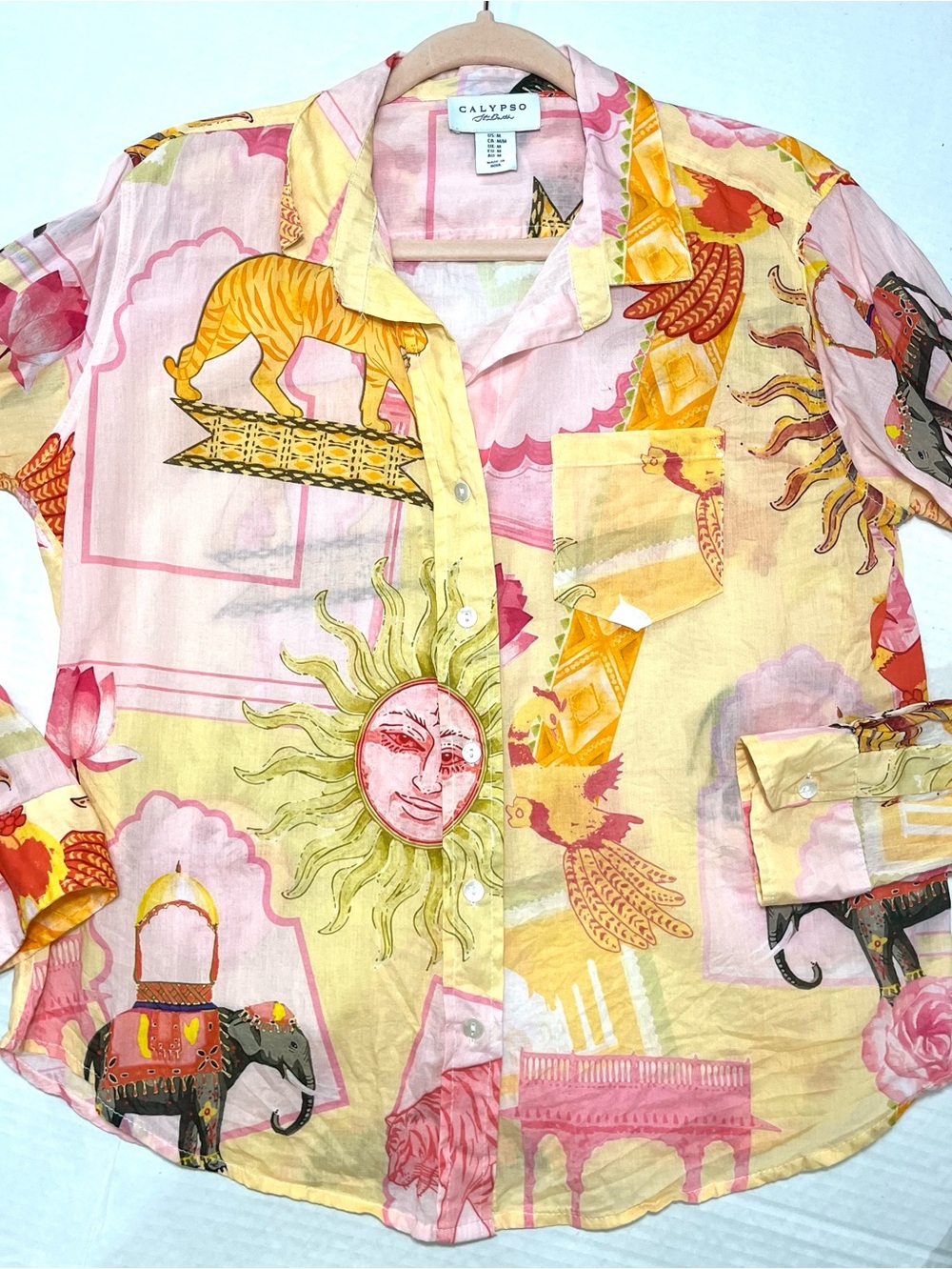 CALYPSO ST. BARTH LIGHTWEIGHT BUTTON TOP